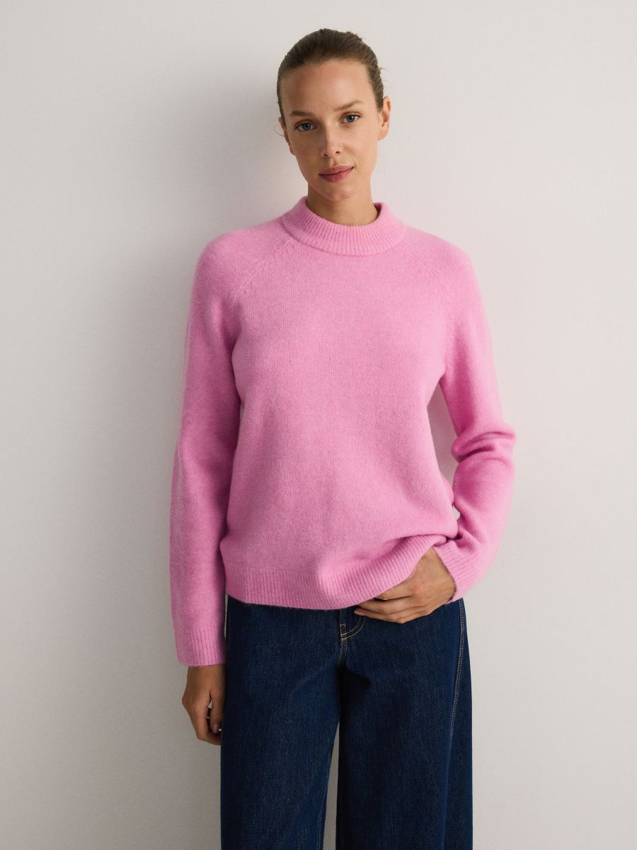 Sweater with raglan sleeves - orchid - RESERVED - 5