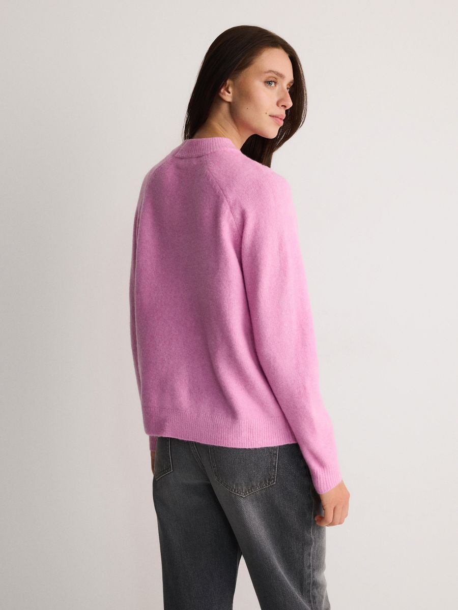 Sweater with raglan sleeves - orchid - RESERVED - 4
