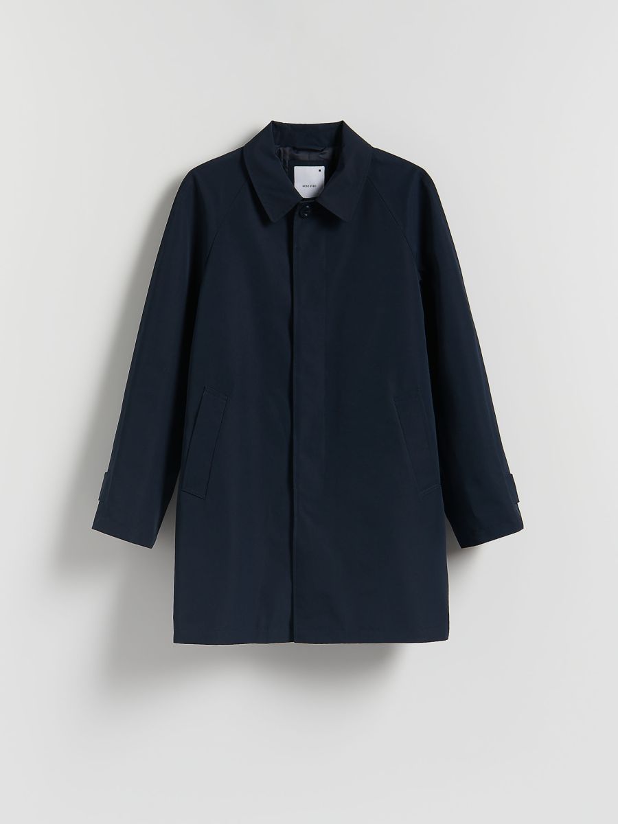 Waterproof fabric coat - navy - RESERVED