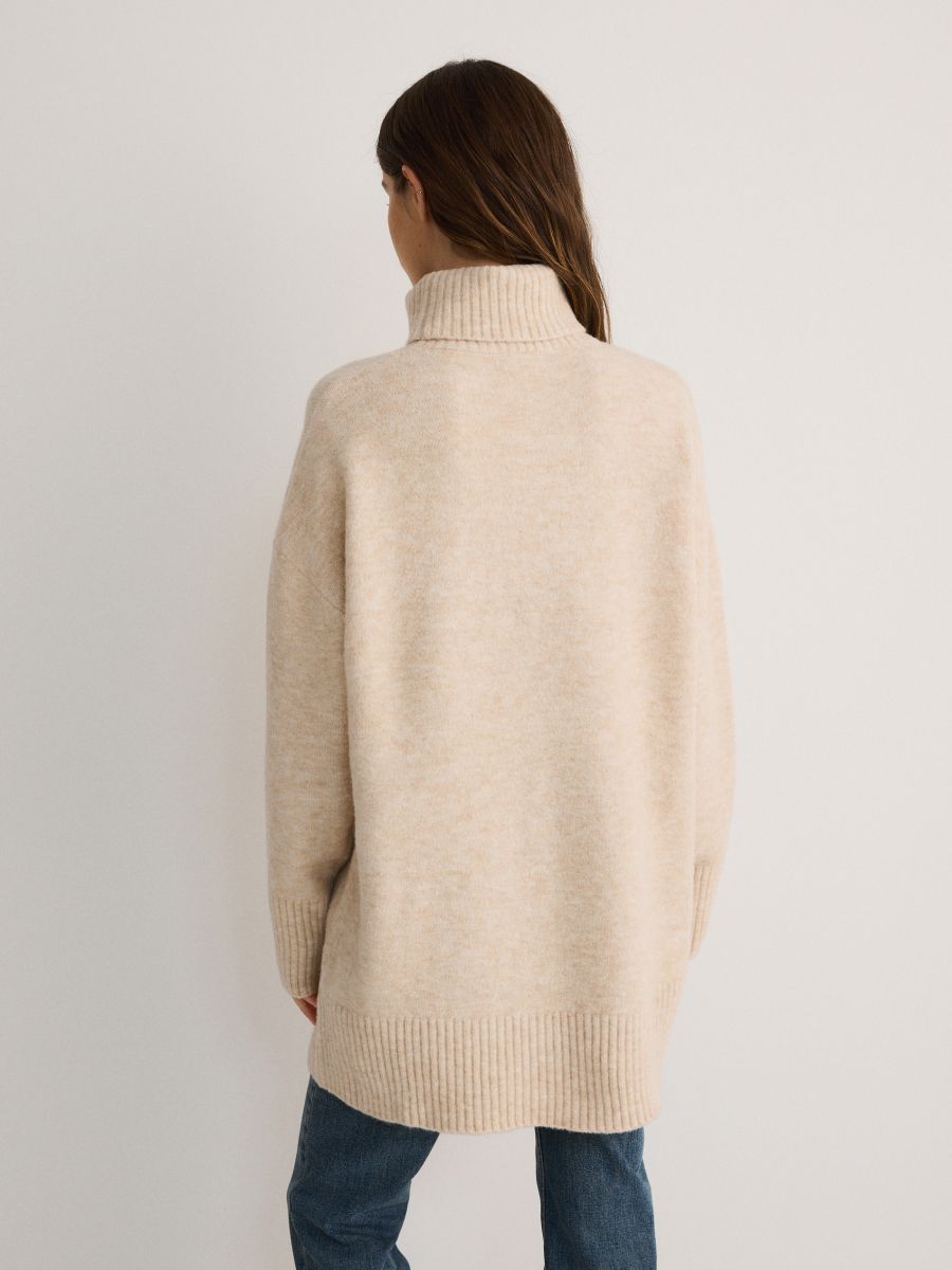 Turtleneck jumper - nude - RESERVED - 6
