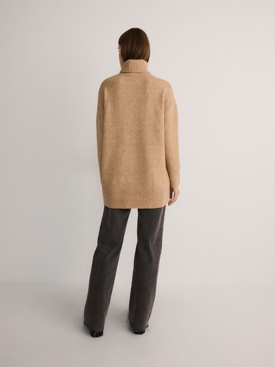 Rollkragenpullover - beige - RESERVED - 2