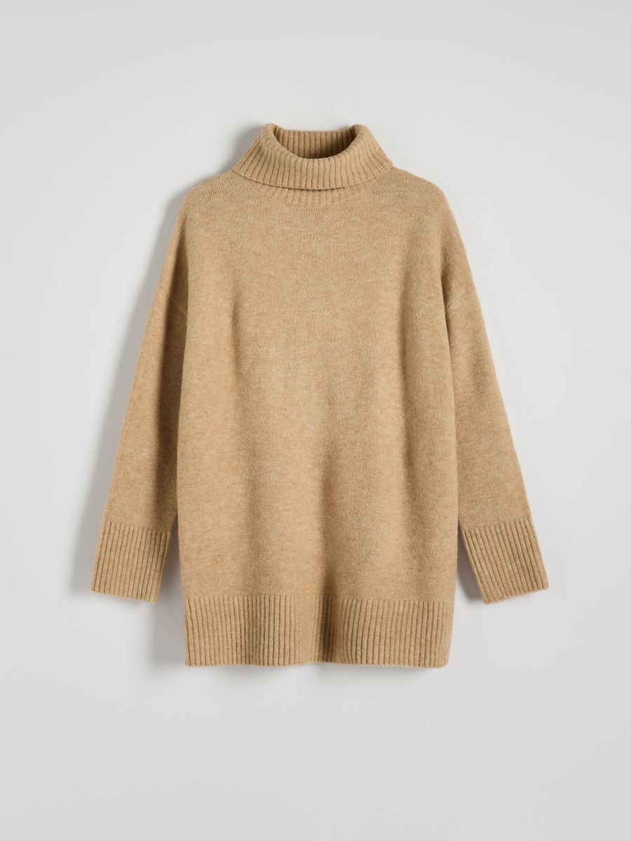 Turtleneck jumper - beige - RESERVED - 4