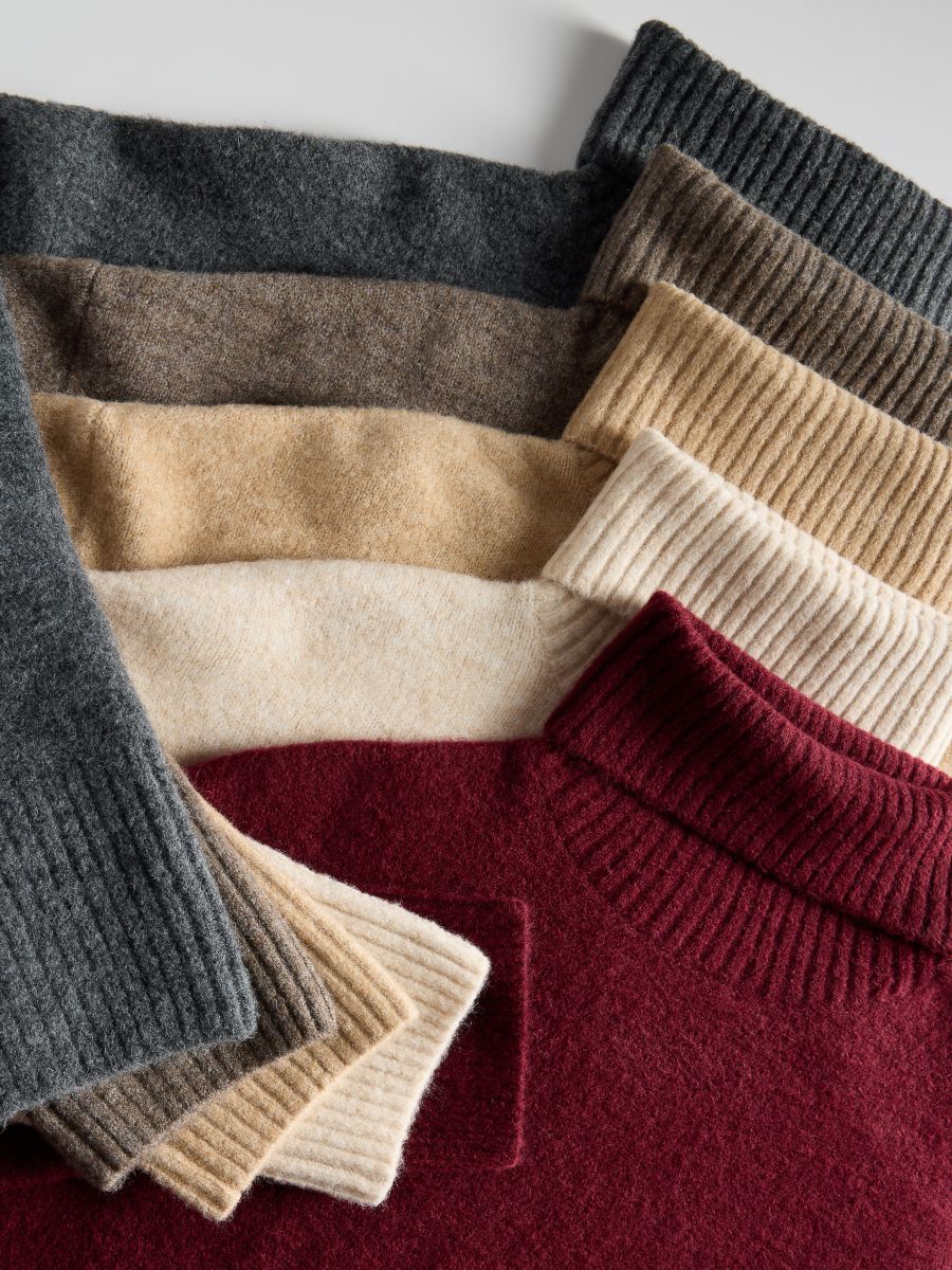 Turtleneck jumper - beige - RESERVED - 5