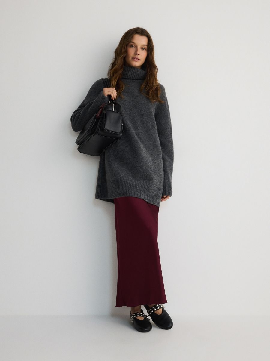 Turtleneck jumper - dark grey - RESERVED - 3