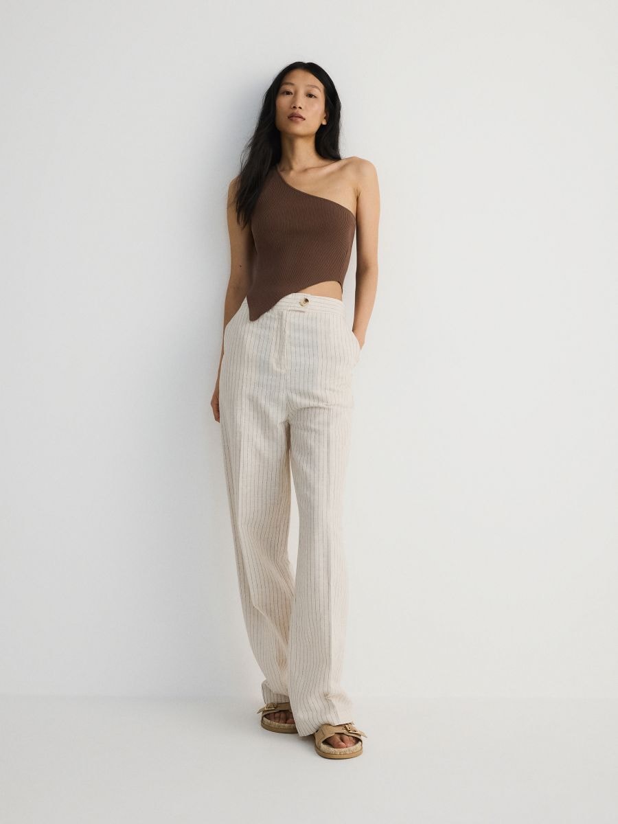 Asymmetrical top - brown - RESERVED - 3