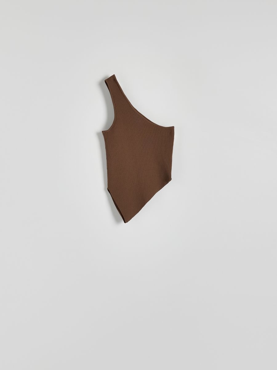 Asymmetrical top - brown - RESERVED - 4