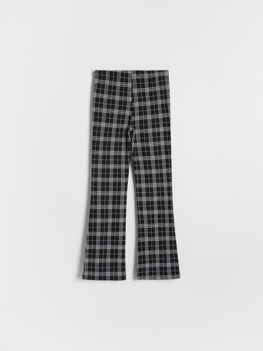 Check flare trousers - black - RESERVED - 3