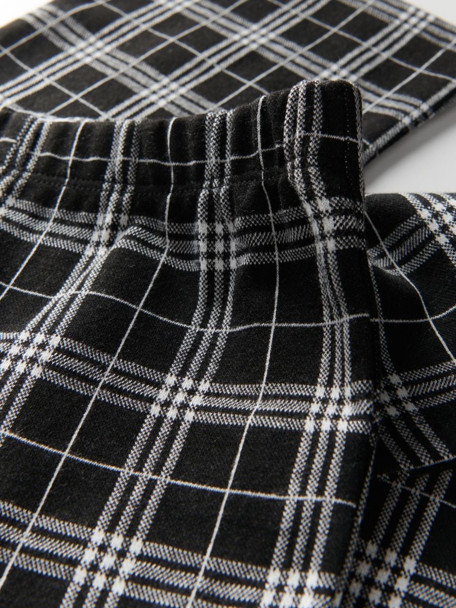 Check flare trousers - black - RESERVED - 4