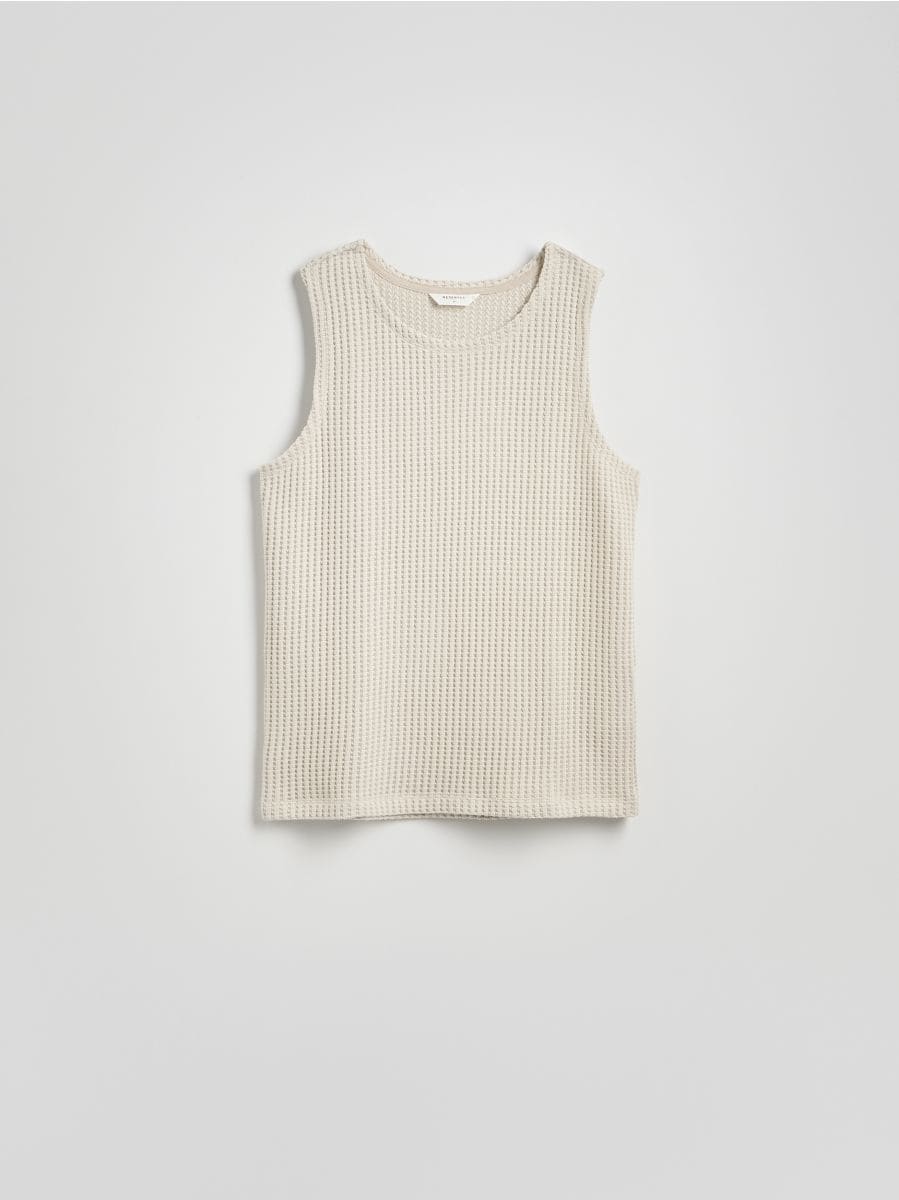 Textured top - beige - RESERVED - 6