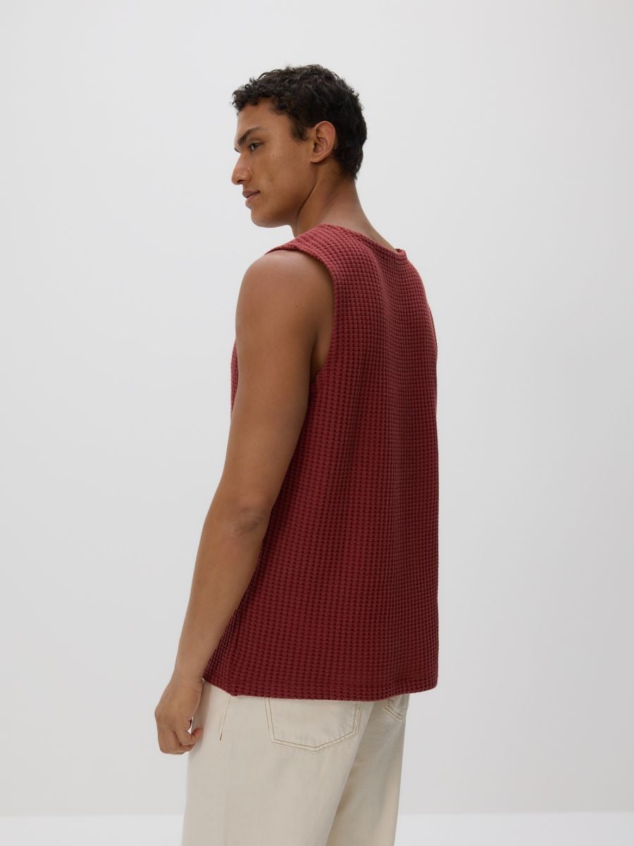 Textured top - maroon - RESERVED - 4
