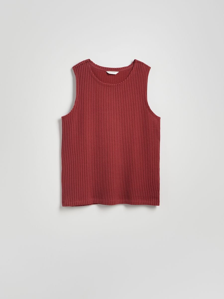 Textured top - maroon - RESERVED - 7