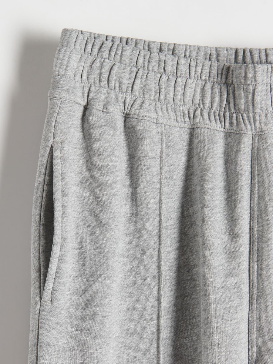 Sweatpants with stitching - light grey - RESERVED - 6