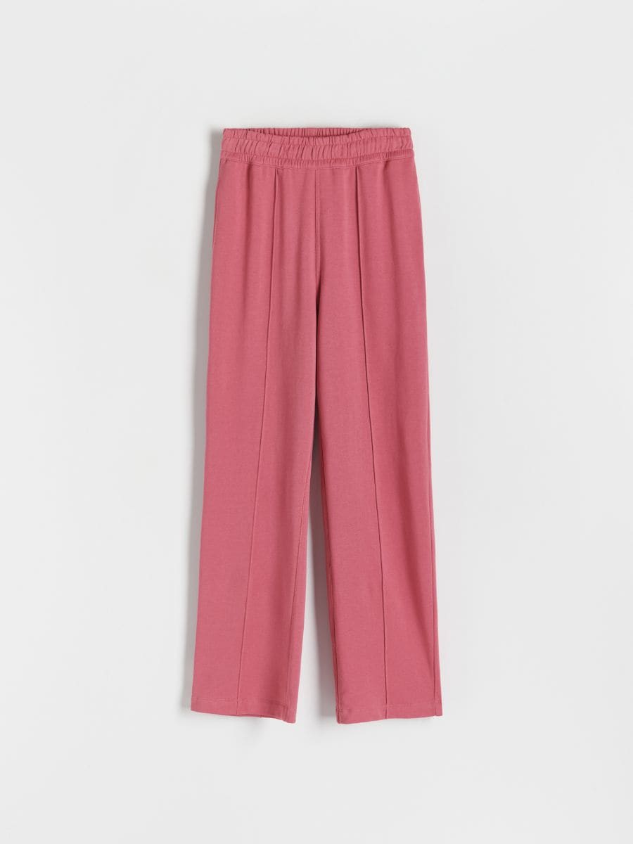 Sweatpants with stitching - rose - RESERVED - 4