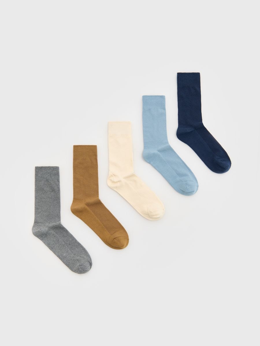 Socks 5 pack - light blue - RESERVED