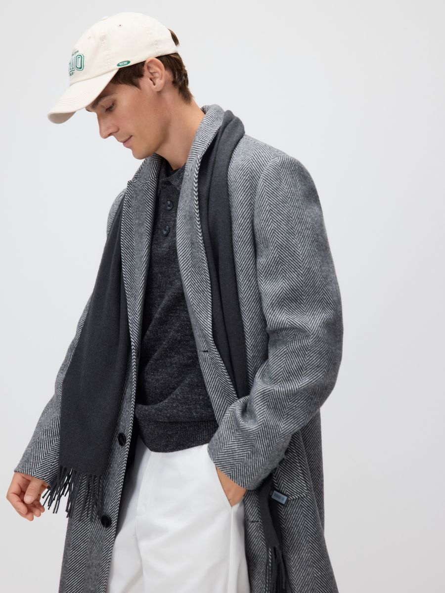 Wool blend coat - mid grey - RESERVED