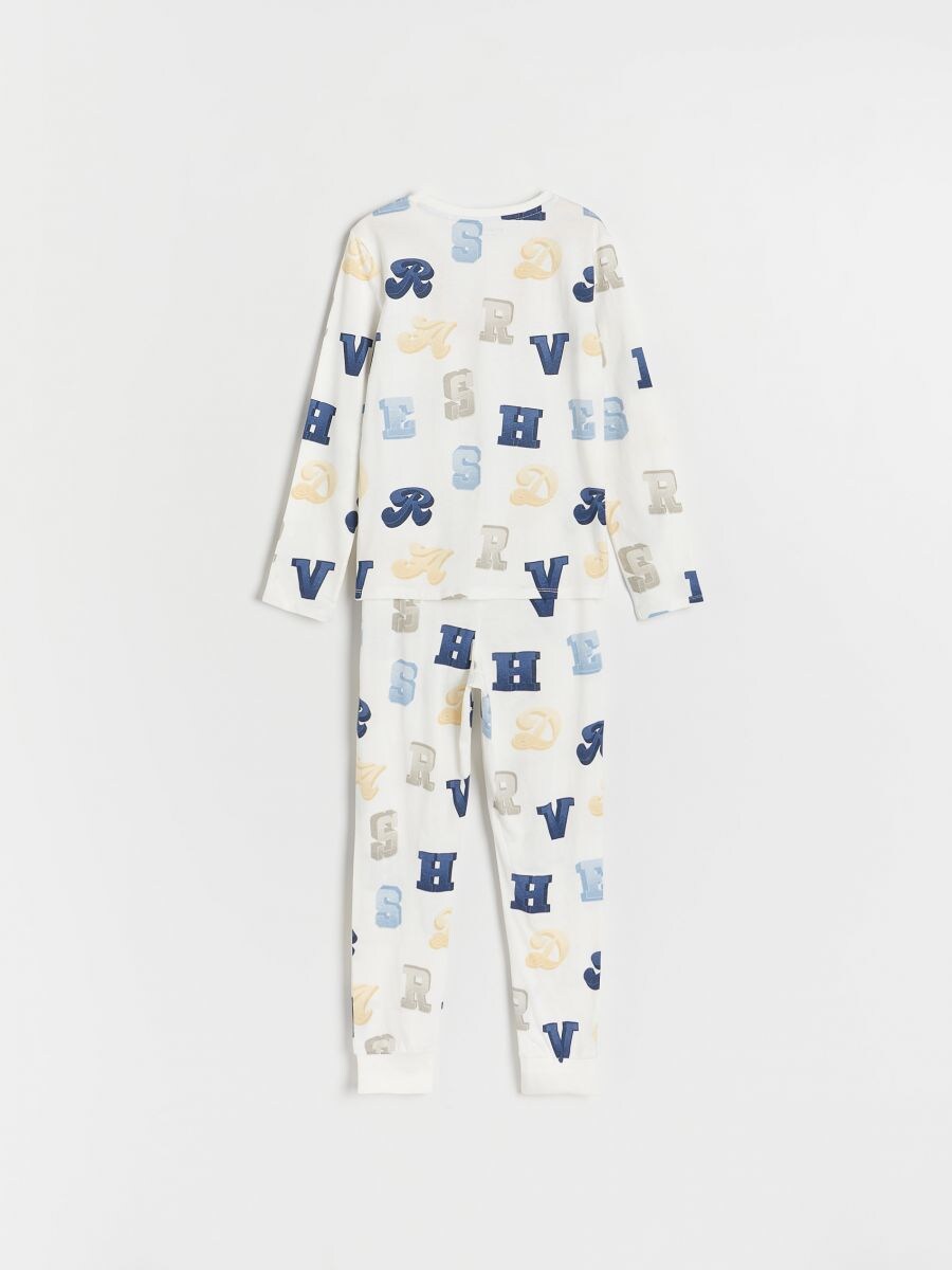 Printed cotton pyjama set - cream - RESERVED - 2