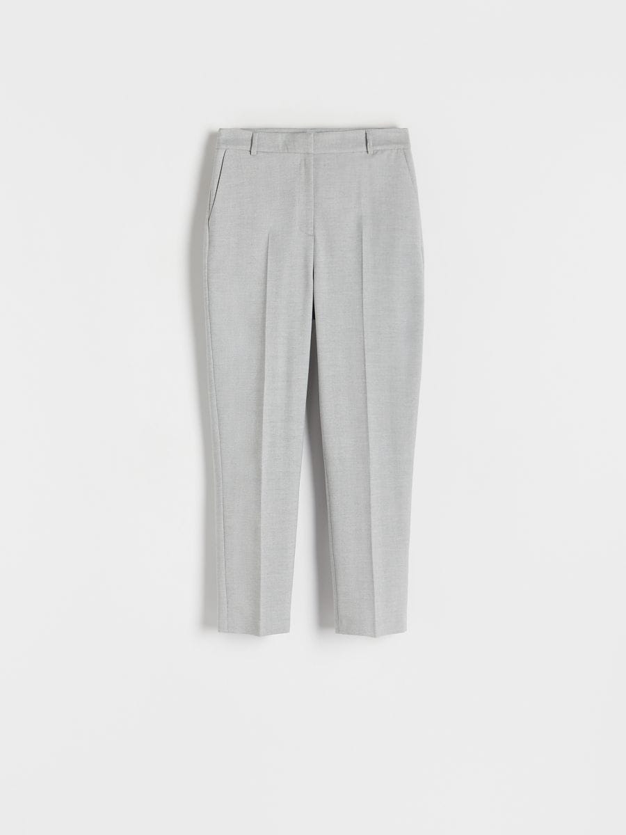 Trousers with pressed crease - light grey - RESERVED - 4