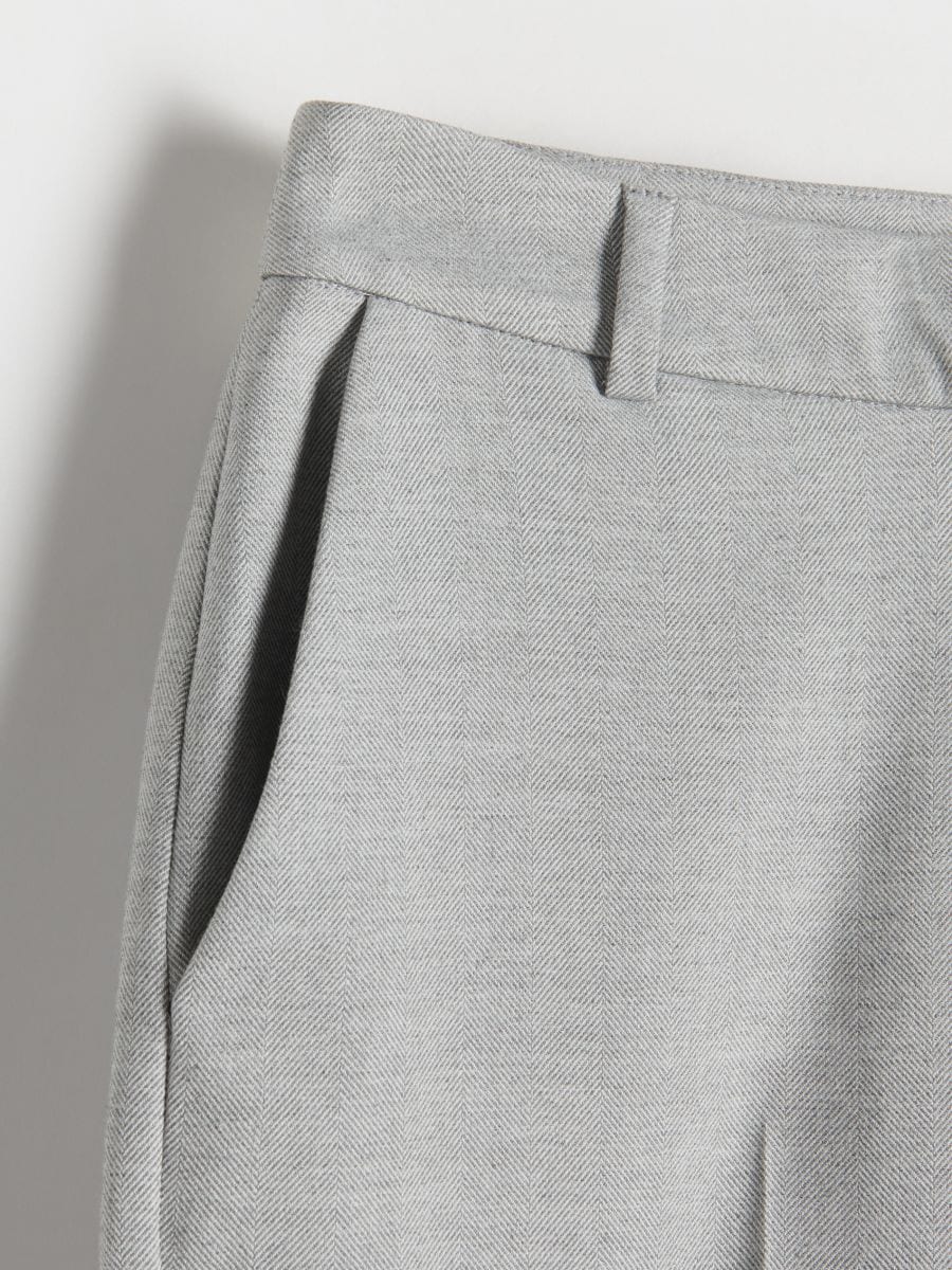 Trousers with pressed crease - light grey - RESERVED - 6
