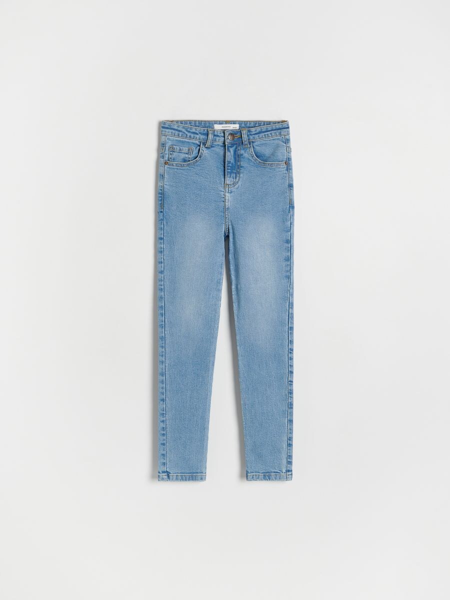 Super high-waisted slim jeans - blue jeans - RESERVED