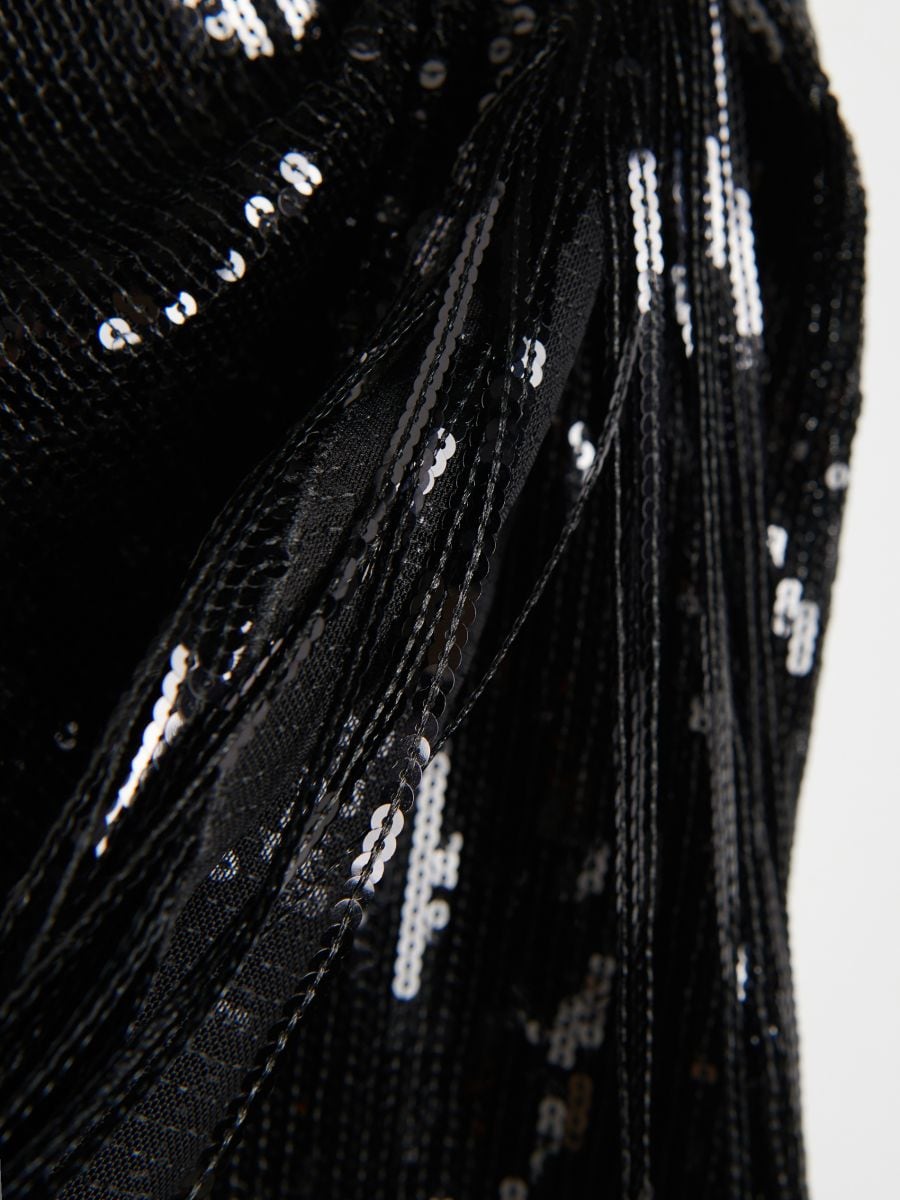 Jupe à sequins avec franges - Noir - RESERVED - 2