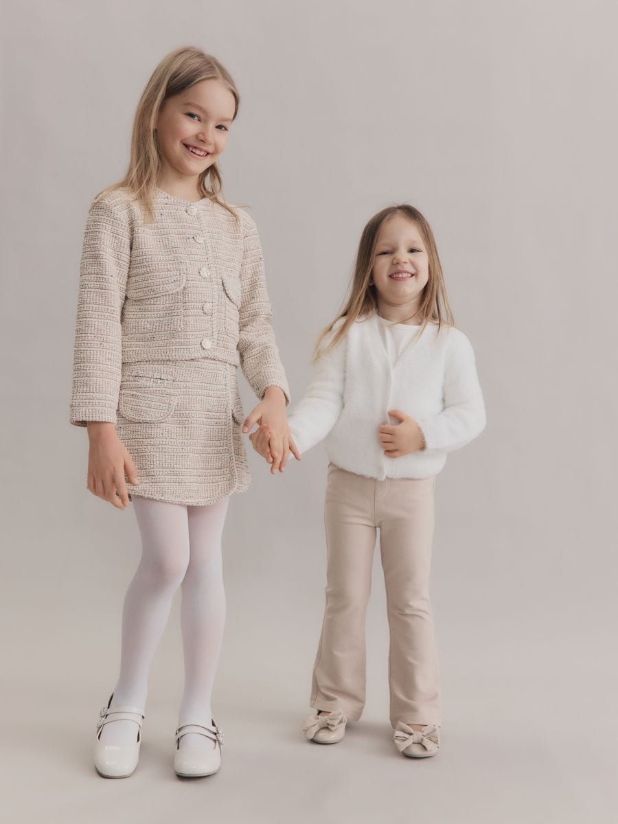 Tweed skort - multicolor - RESERVED - 2