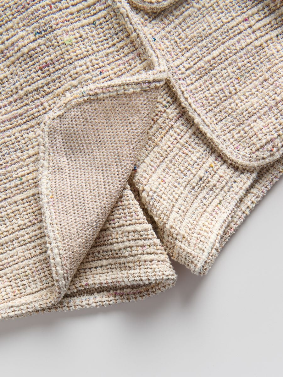 Tweed skort - multicolor - RESERVED - 5