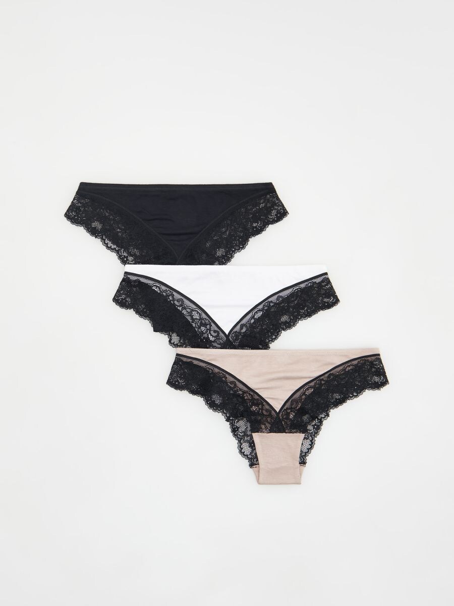 LADIES` BRIEFS MULTI - krem - RESERVED - 2