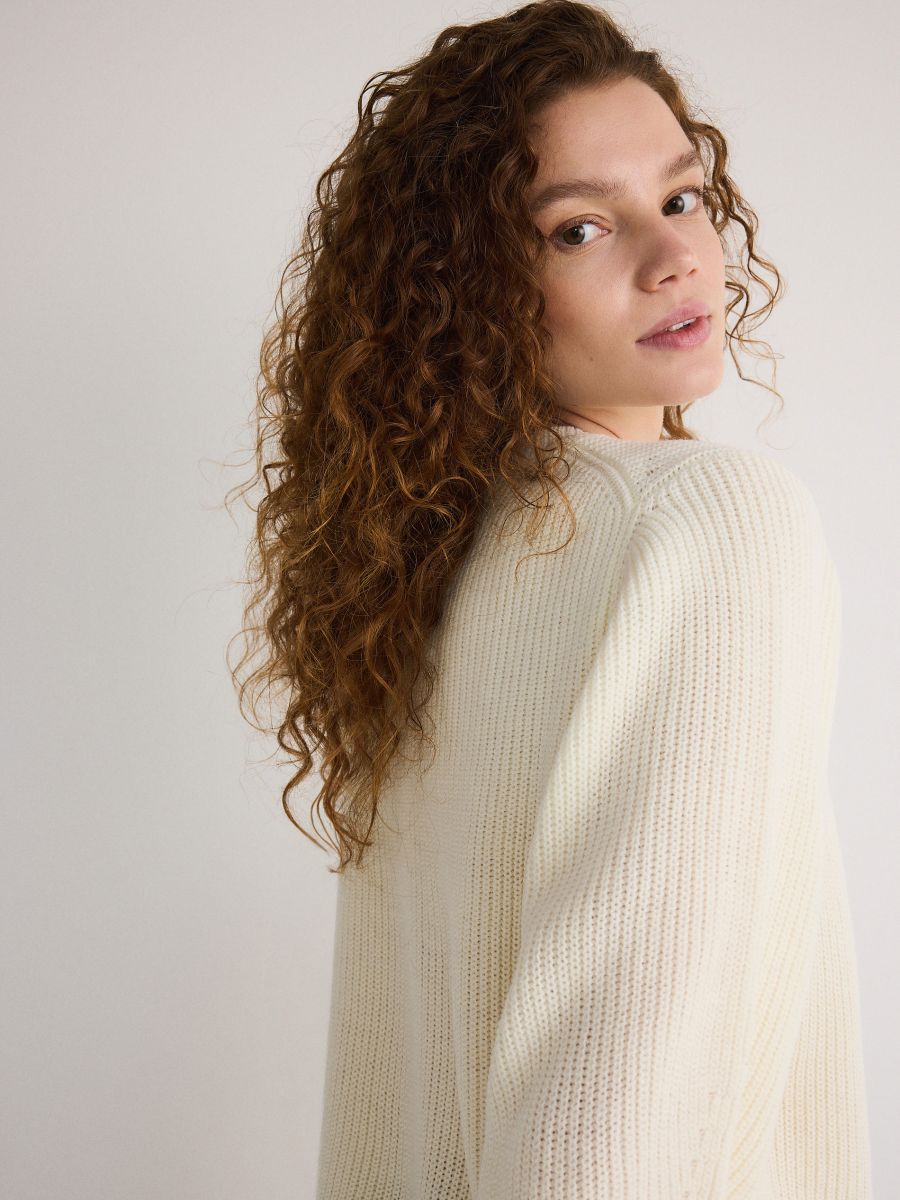 Wool blend jumper - nude - RESERVED