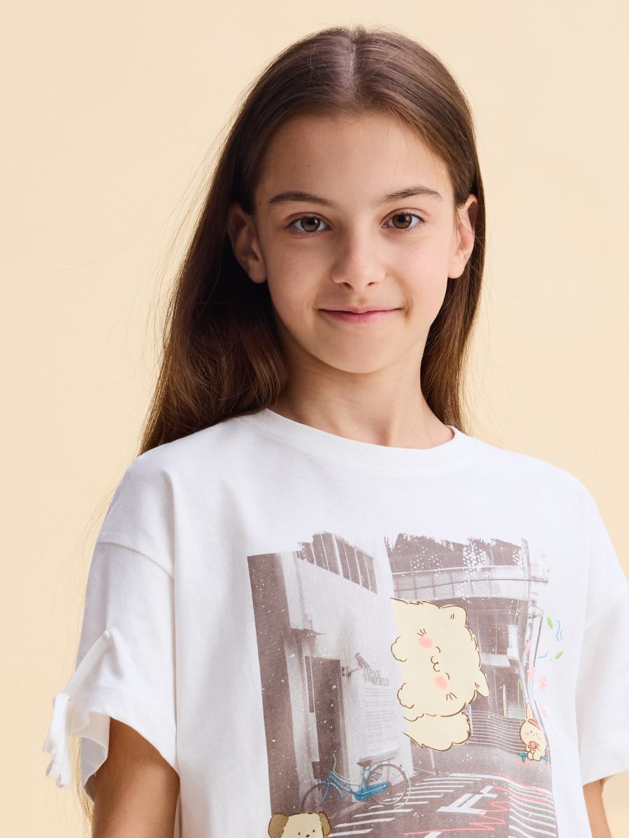 T-shirt with print - cream - RESERVED - 4