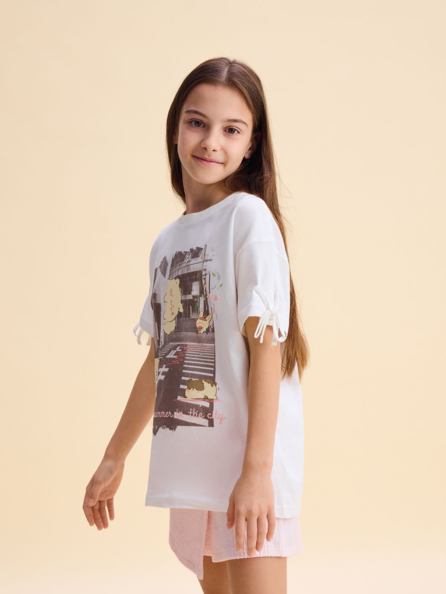 T-shirt with print - cream - RESERVED - 5
