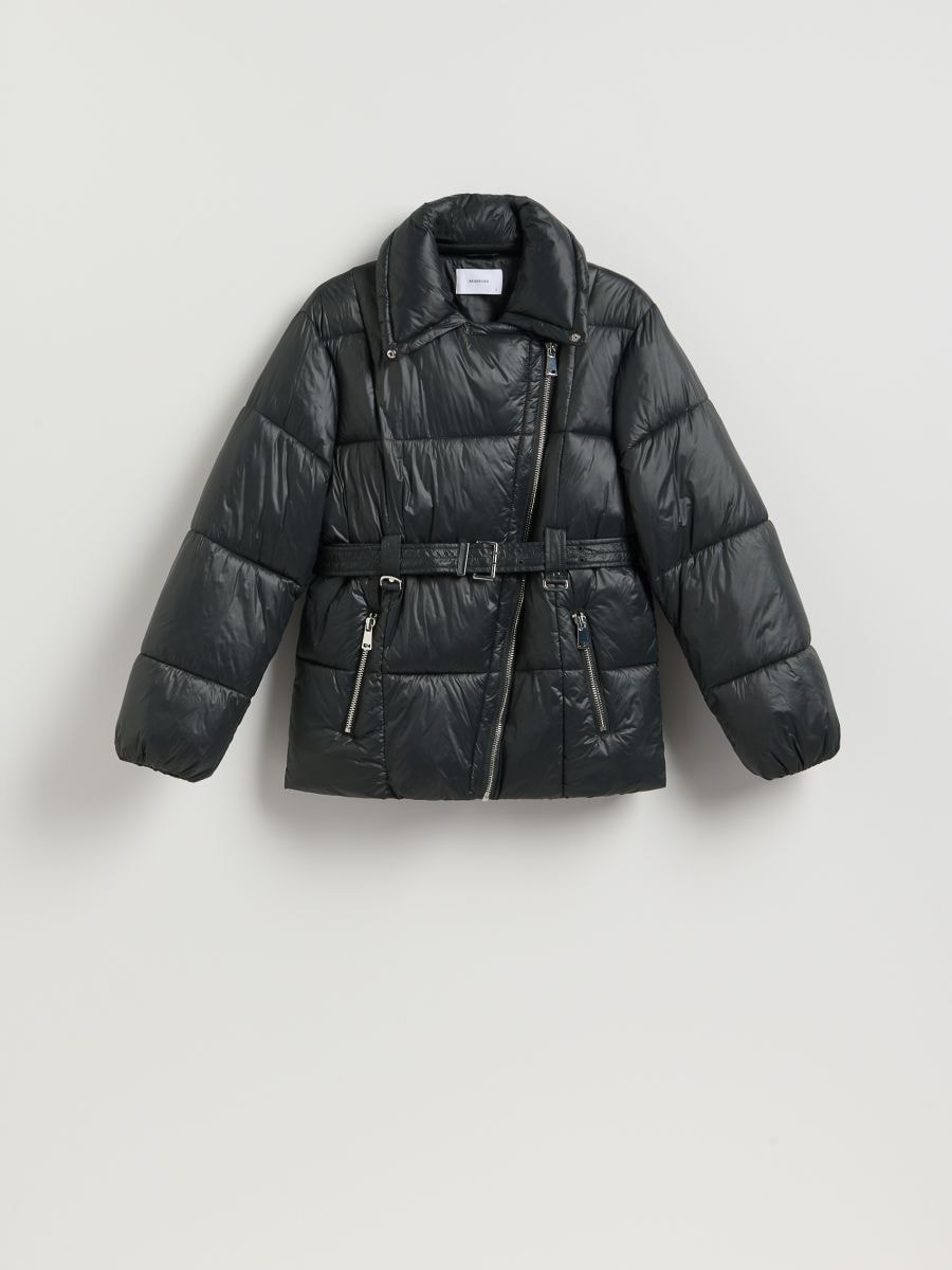 Steppjacke mit Gürtel - anthrazit - RESERVED