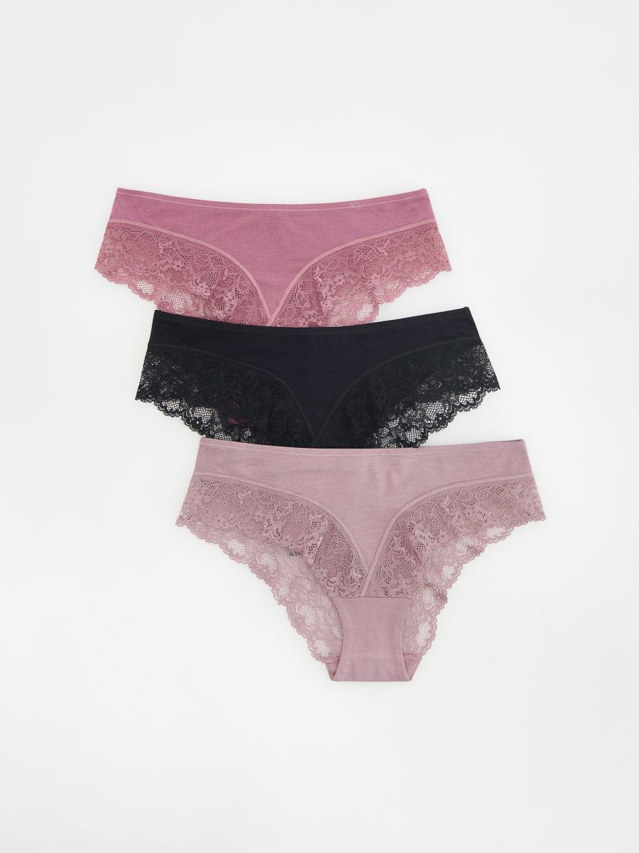 LADIES` BRIEFS MULTI - crno - RESERVED - 2
