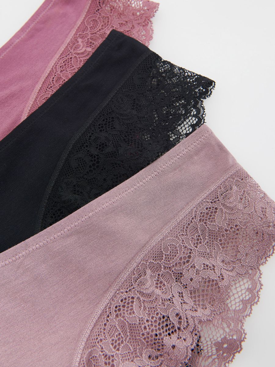 LADIES` BRIEFS MULTI - crno - RESERVED - 4