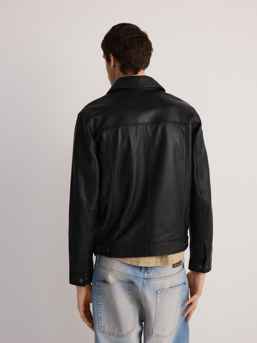 Lederjacke - schwarz - RESERVED - 6