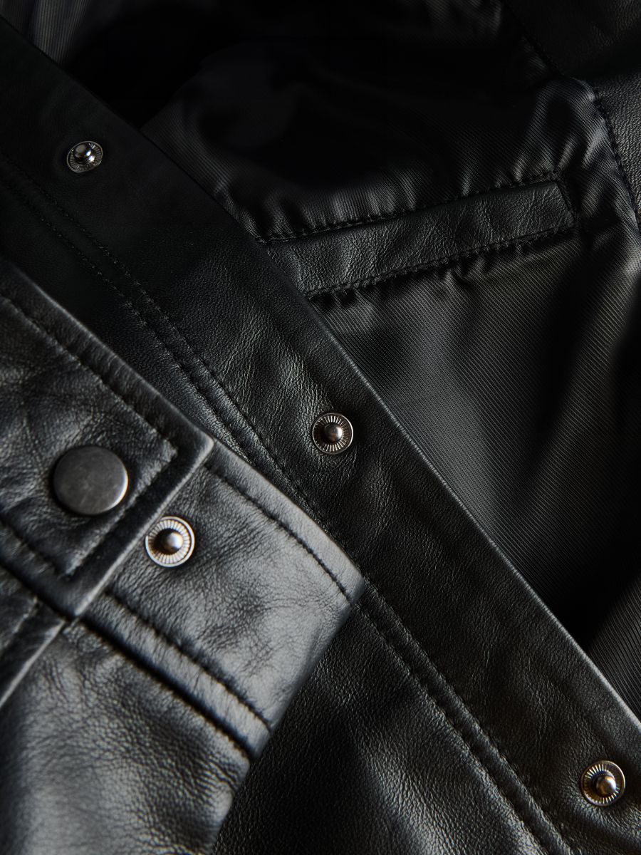 Lederjacke - schwarz - RESERVED - 2