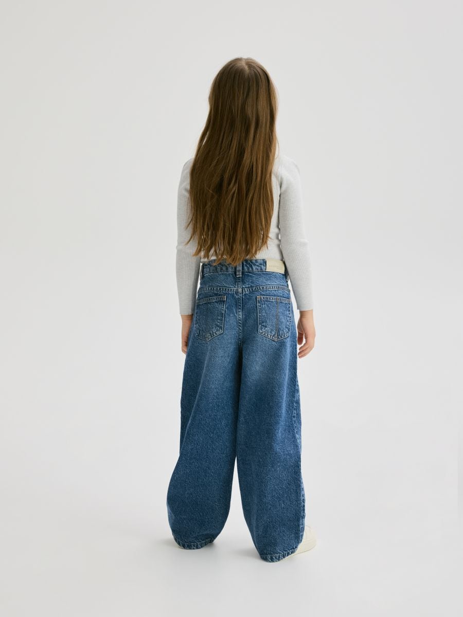 Laiade säärtega teksapüksid - sinine - RESERVED - 5