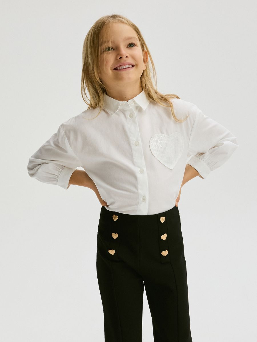 Trousers with ornament buttons - black - RESERVED - 2