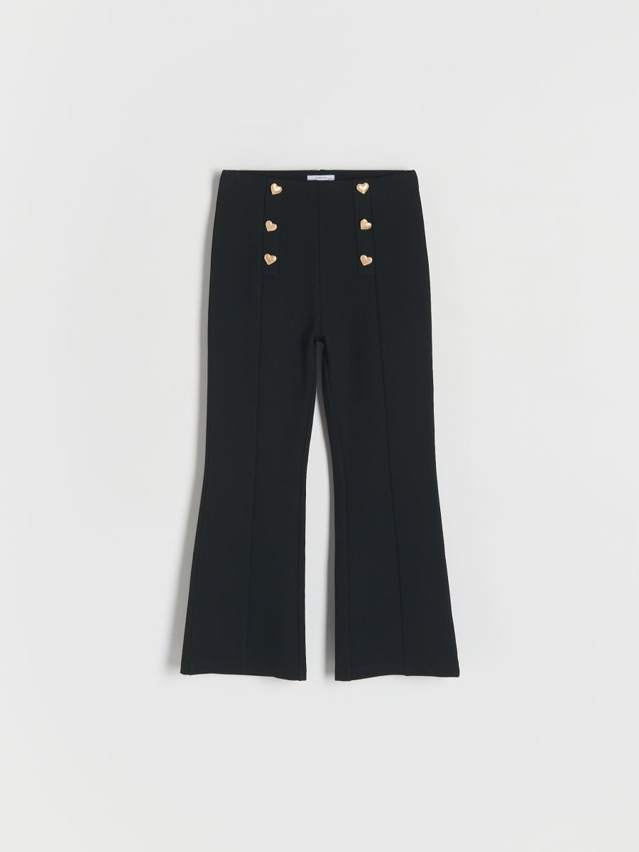 Trousers with ornament buttons - black - RESERVED - 3