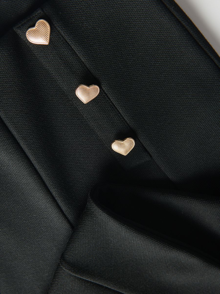 Trousers with ornament buttons - black - RESERVED - 5