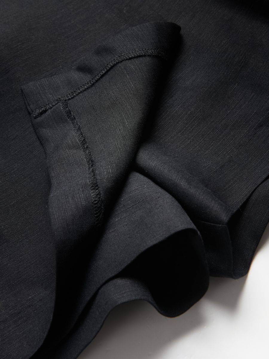 Linen blend skort - black - RESERVED - 6