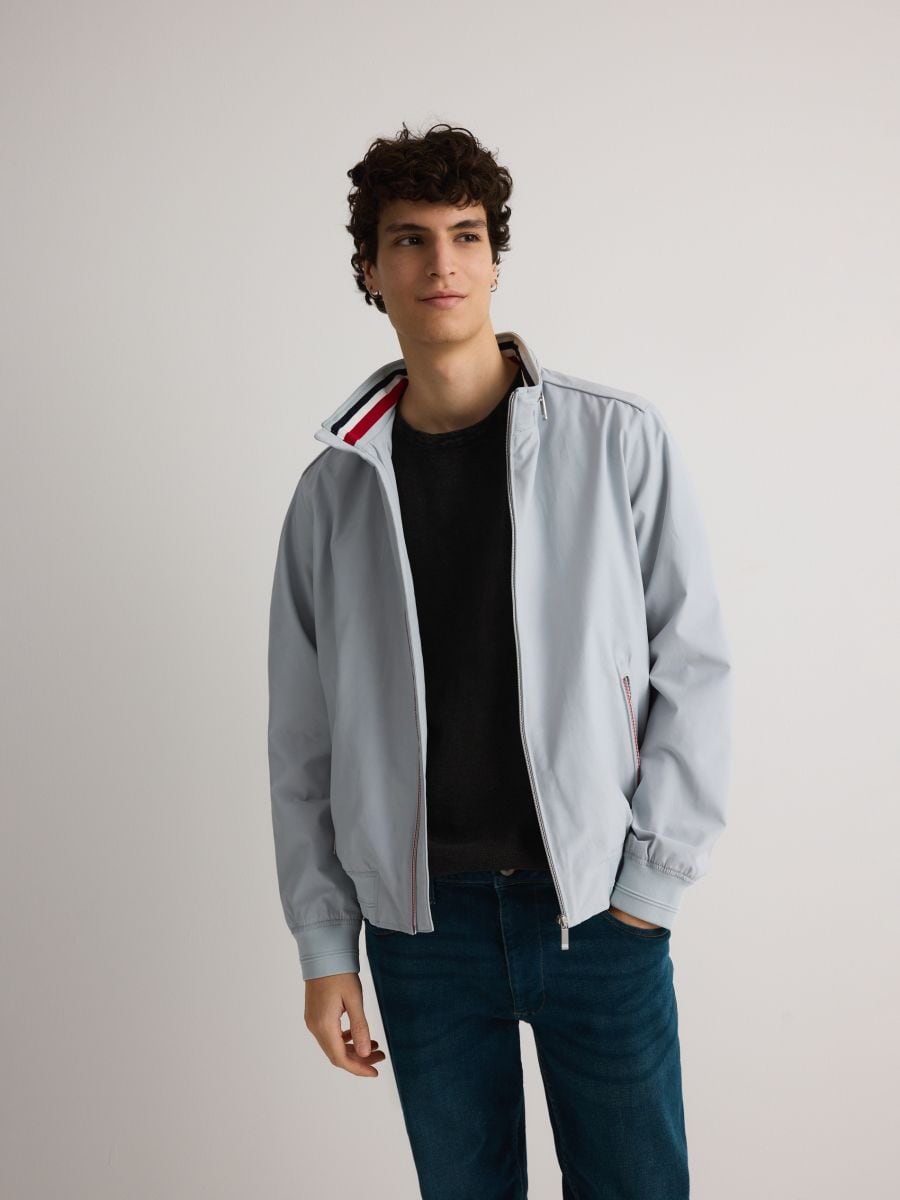 Concealable hood jacket - pale blue - RESERVED - 3