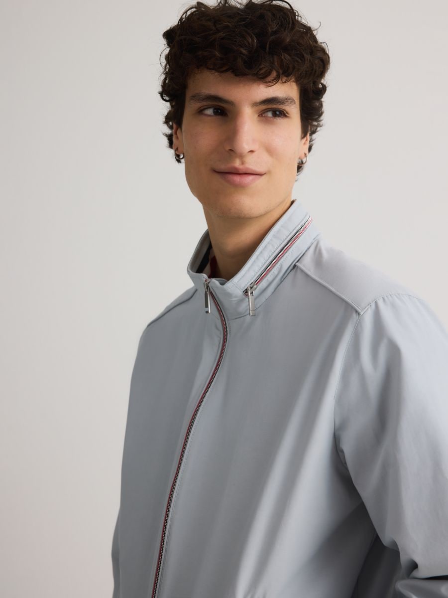 Concealable hood jacket - pale blue - RESERVED - 4