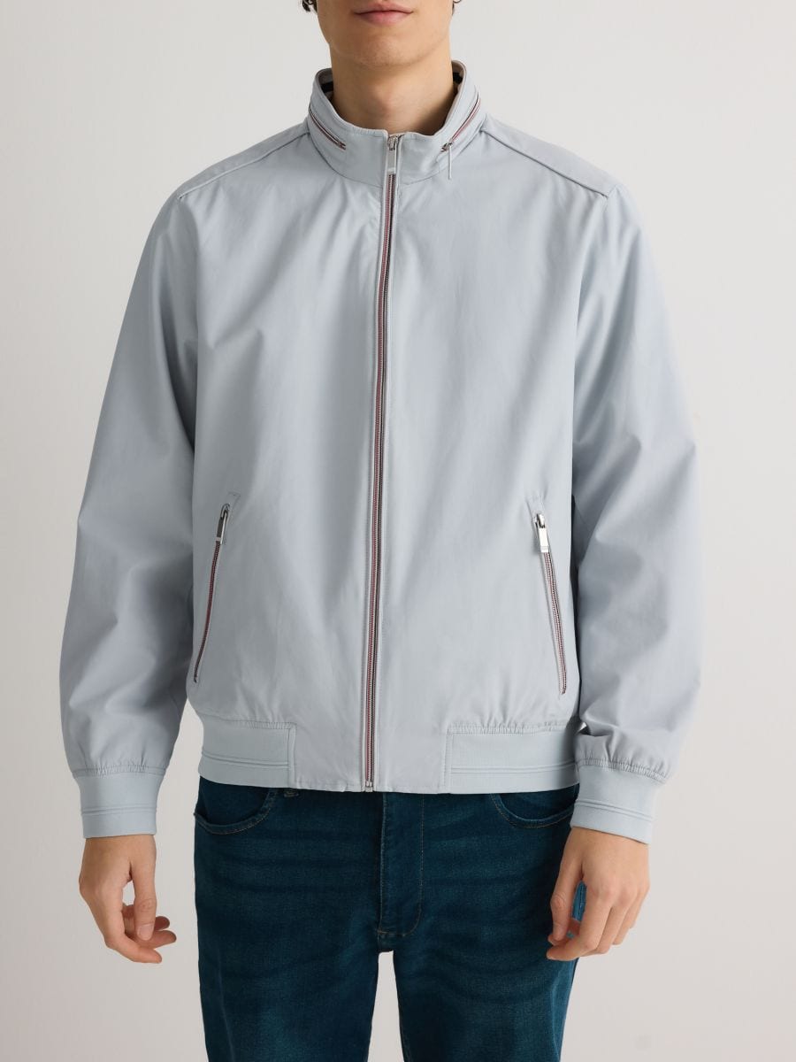 Concealable hood jacket - pale blue - RESERVED - 5