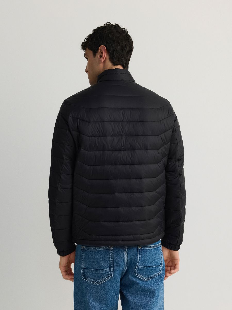 Quilted jacket with stand up collar - black - RESERVED - 5