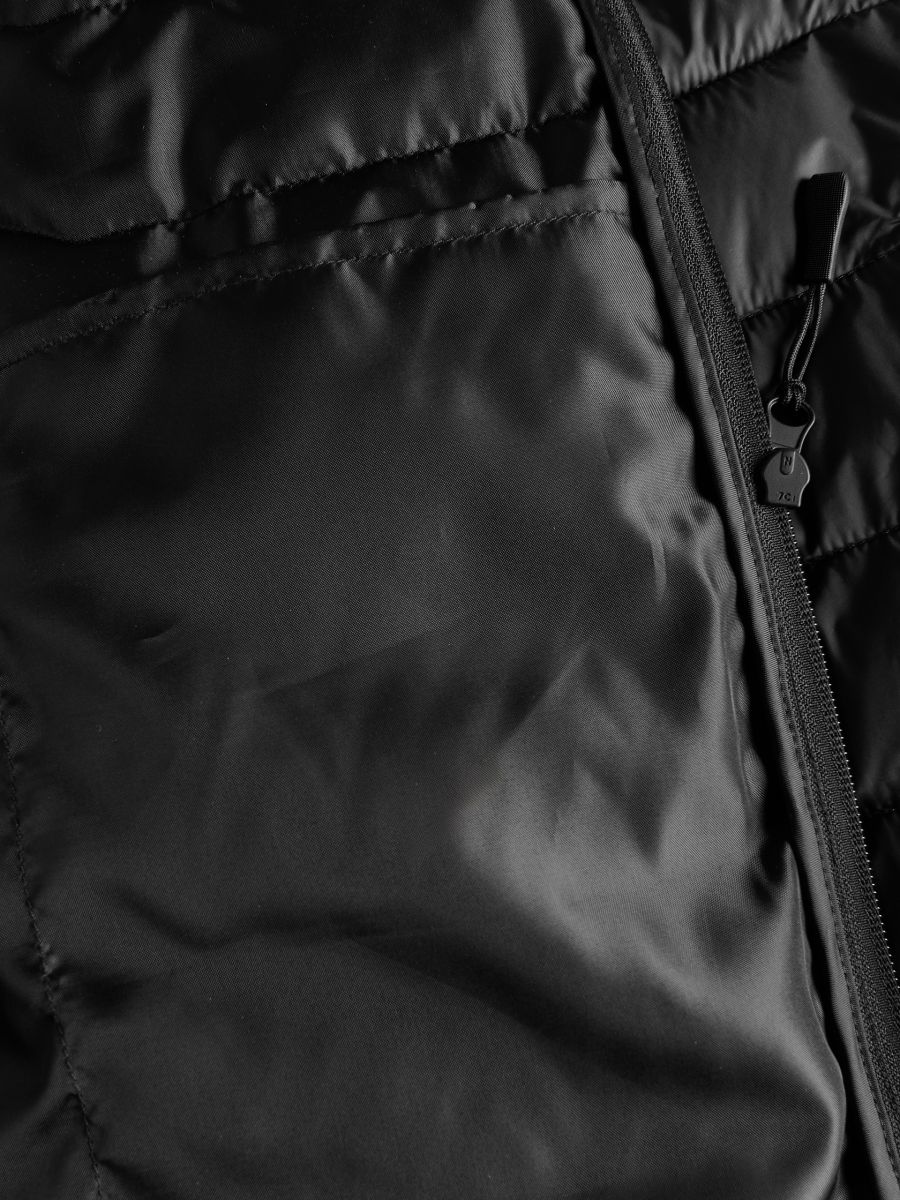Quilted jacket with stand up collar - black - RESERVED - 7