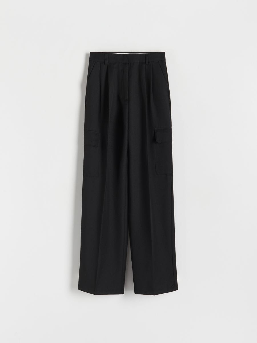 Trousers with cargo pockets - black - RESERVED - 4