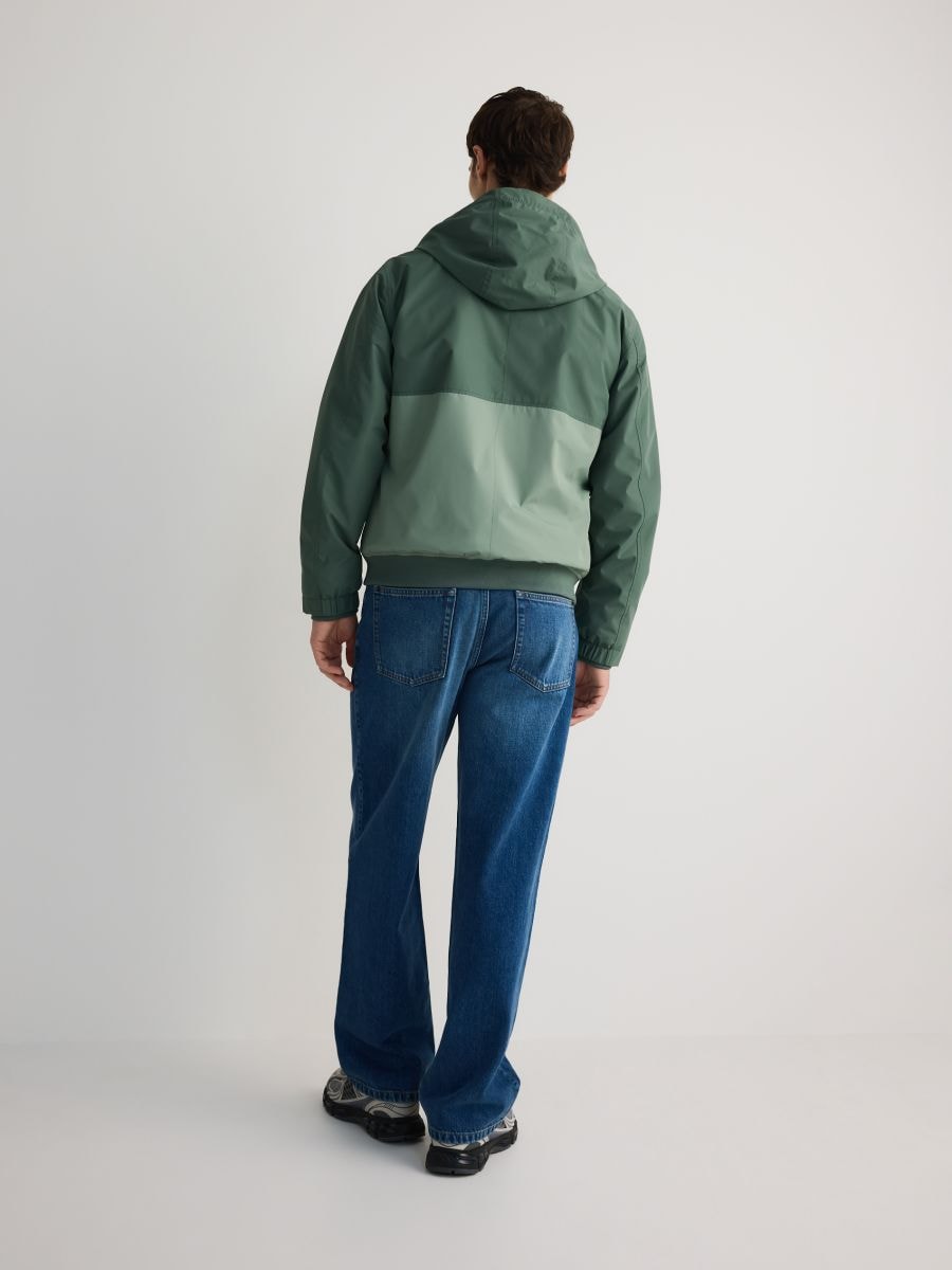 Plain hooded jacket - light green - RESERVED - 4