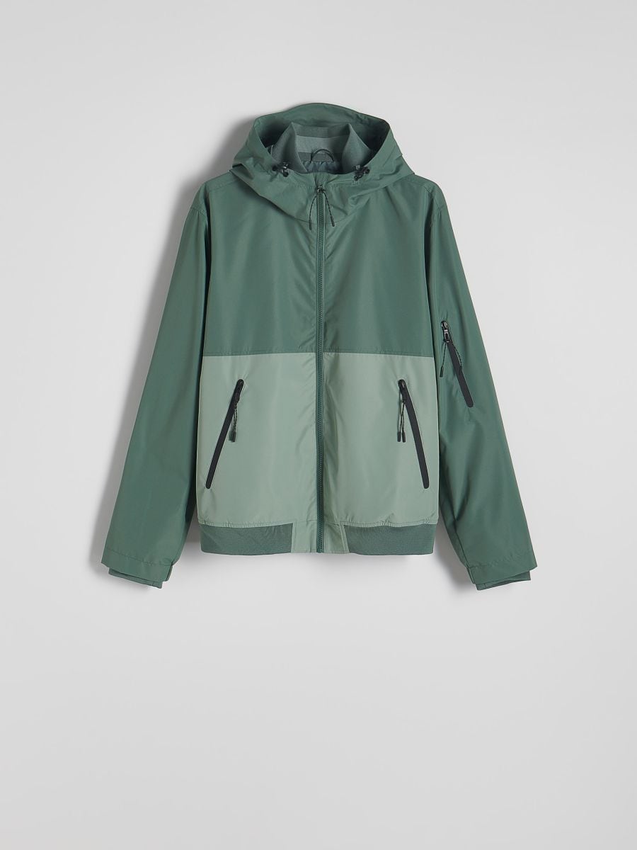 Plain hooded jacket - light green - RESERVED - 5