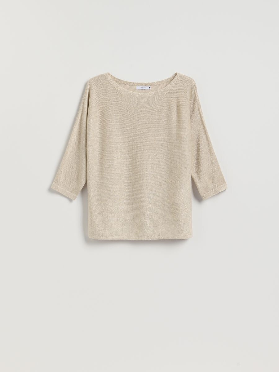 Pullover mit Metallischem Faden - gold - RESERVED