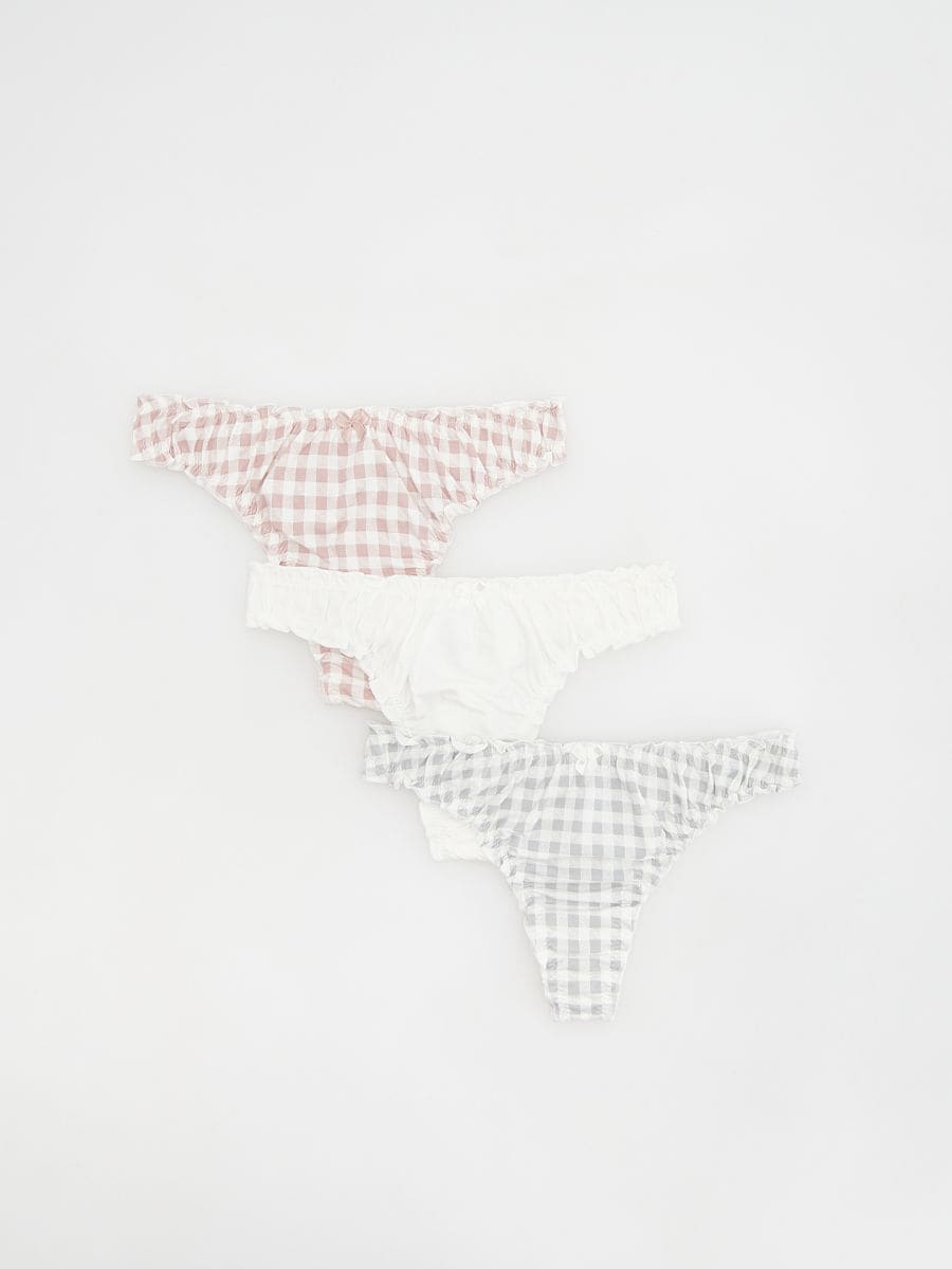 Thongs 3 pack - cream - RESERVED - 2
